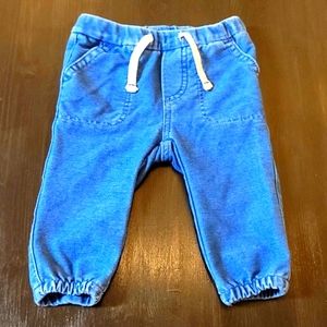 Baby Gap Jeans, drawstring soft denim, Size 6-12 months